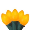 25-Count Orange Opaque C7 Christmas Light Set, 24ft Green Wire -Optimal Christmas Shop hofert 0841 06 1 77936.1667536187
