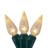 70 Warm White LED Faceted C6 Twinkling Christmas Lights - 23.5 Ft Green Wire -Optimal Christmas Shop hofert 2870 32t 1 84604.1667578369