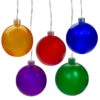 5 Count Multi-Color LED Globe Icicle Christmas Light Set -Optimal Christmas Shop hofert 4680 38103.1667535744