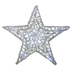 24" Twinkling Pure White LED Lighted Hanging Spun Glass Star Christmas Decoration 6 24" Twinkling Pure White LED Lighted Hanging Spun Glass Star Christmas Decoration -Optimal Christmas Shop hofert 4735 t 3 89476.1667487606
