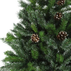 7' Full Snowy Delta Pine With Cones Artificial Christmas Tree, Unlit -Optimal Christmas Shop hycxfp6eirhauneghge6cdbznk0rar2c 27350.1684869065