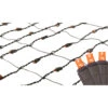 2' X 8' Orange LED Net Style Tree Trunk Wrap Christmas Lights - Brown Wire
