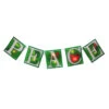 10-Count Green And Red Shimmering "PEACE" Lighted Mini Christmas Garland, 4.5ft White Wire -Optimal Christmas Shop impact 95090 04230.1667491237