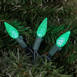 70ct Green Faceted C6 LED Christmas Light Set - 23ft Green Wire -Optimal Christmas Shop inff3cirafjnxjj8hsrujyy3hfdacdhy 35 2 71234.1682356889