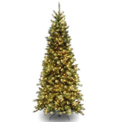 7.5’ Pre-Lit Tiffany Fir Medium Artificial Christmas Tree – Clear Lights