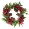 Pine Cone And Berry Artificial Christmas Wreath, 22-Inch, Unlit -Optimal Christmas Shop jaij0xb0iv8dbg94gu62e6pqhhtodq7t 30043.1667531199