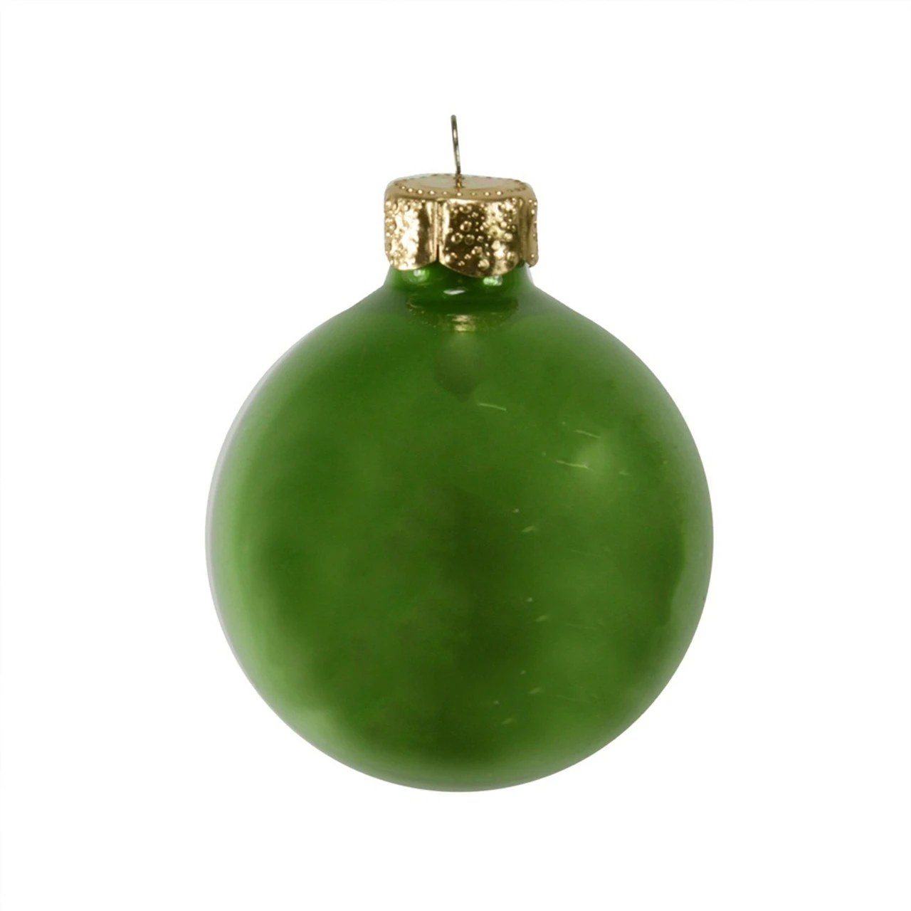 4ct Green Pearl Christmas Glass Ball Ornaments 4.75" (120mm) 3 4ct Green Pearl Christmas Glass Ball Ornaments 4.75" (120mm)
