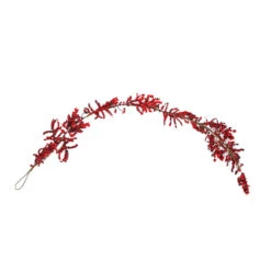 6' X 8" Burgundy Red Berry Artificial Christmas Garland- Unlit