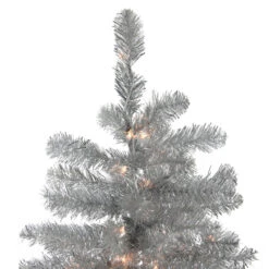 7.5' Pre-Lit Full Metallic Tinsel Artificial Christmas Tree, Clear Lights -Optimal Christmas Shop jkeeddiybnzugvwyd5cdhkrt6tqtrels 50741.1683152417