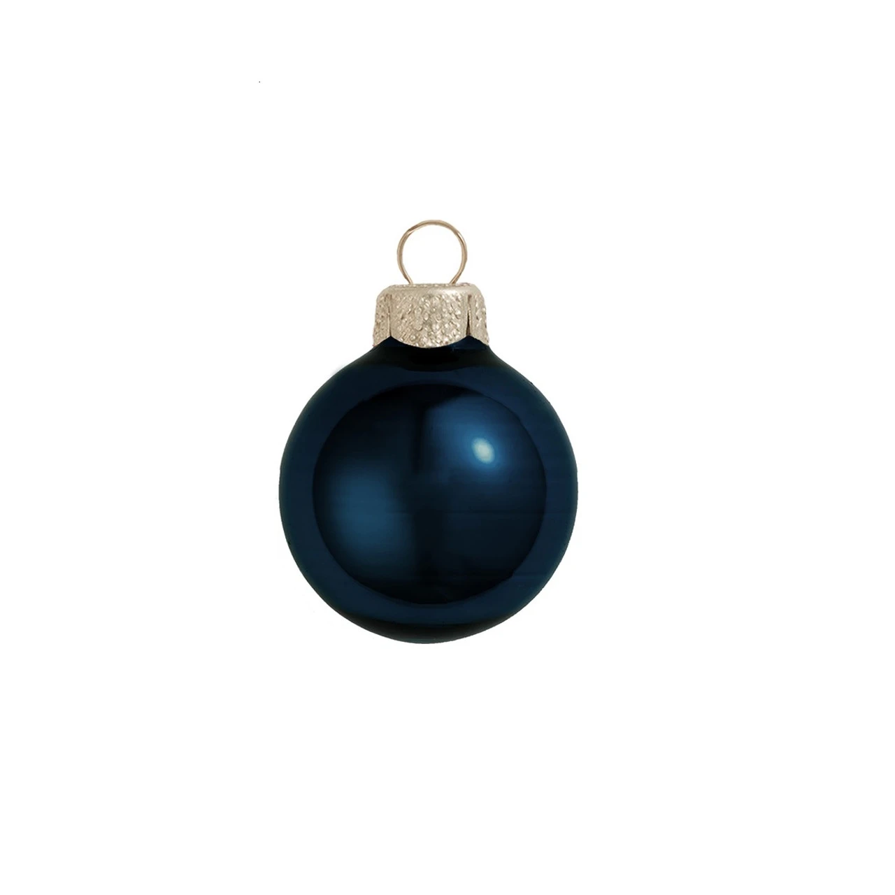 6ct Midnight Blue Glass Shiny Christmas Ball Ornaments 4" (100mm) 3 6ct Midnight Blue Glass Shiny Christmas Ball Ornaments 4" (100mm)