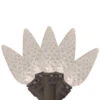 70 Warm White LED Faceted C6 Christmas Lights - 23 Ft Brown Wire