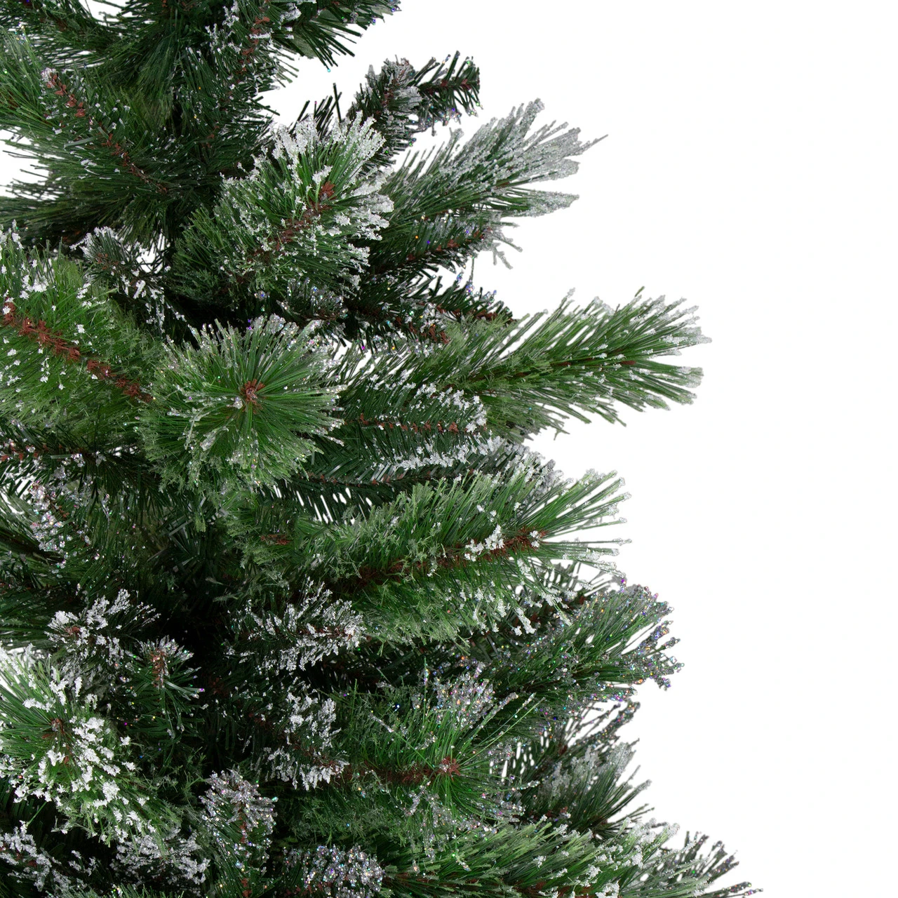 6' Snowy Mixed Montana Pine Artificial Christmas Tree - Unlit 4 6' Snowy Mixed Montana Pine Artificial Christmas Tree - Unlit - Image 2