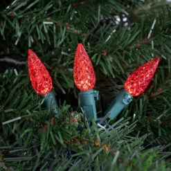 70-Count Red LED Faceted C6 Christmas Light Set, 23ft Green Wire -Optimal Christmas Shop kctqqwxzxuzef51zwu4wsr1xhljzx4x6 30425.1681248647