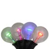 10-Count Multi Colored G40 Globe Patio Lights, 7 Ft Black Wire -Optimal Christmas Shop ksa ul1726 1 91683.1667513815