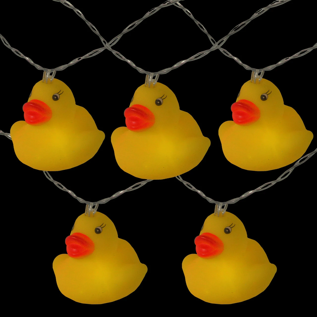 10 Yellow Duck Novelty Light Set, 6-ft Clear Wire 3 10 Yellow Duck Novelty Light Set, 6-ft Clear Wire