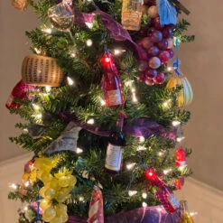 Set Of 10 Pink And Red Champagne Bottles Summer Lights -Optimal Christmas Shop ksa ul4277 cxpic 51131.1678120038