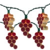 10-Count Red Wine Corks Grape Cluster Christmas Light Set, 8.8ft Green Wire 1 10-Count Red Wine Corks Grape Cluster Christmas Light Set, 8.8ft Green Wire -Optimal Christmas Shop ksa ul4310 3 41727.1667519325