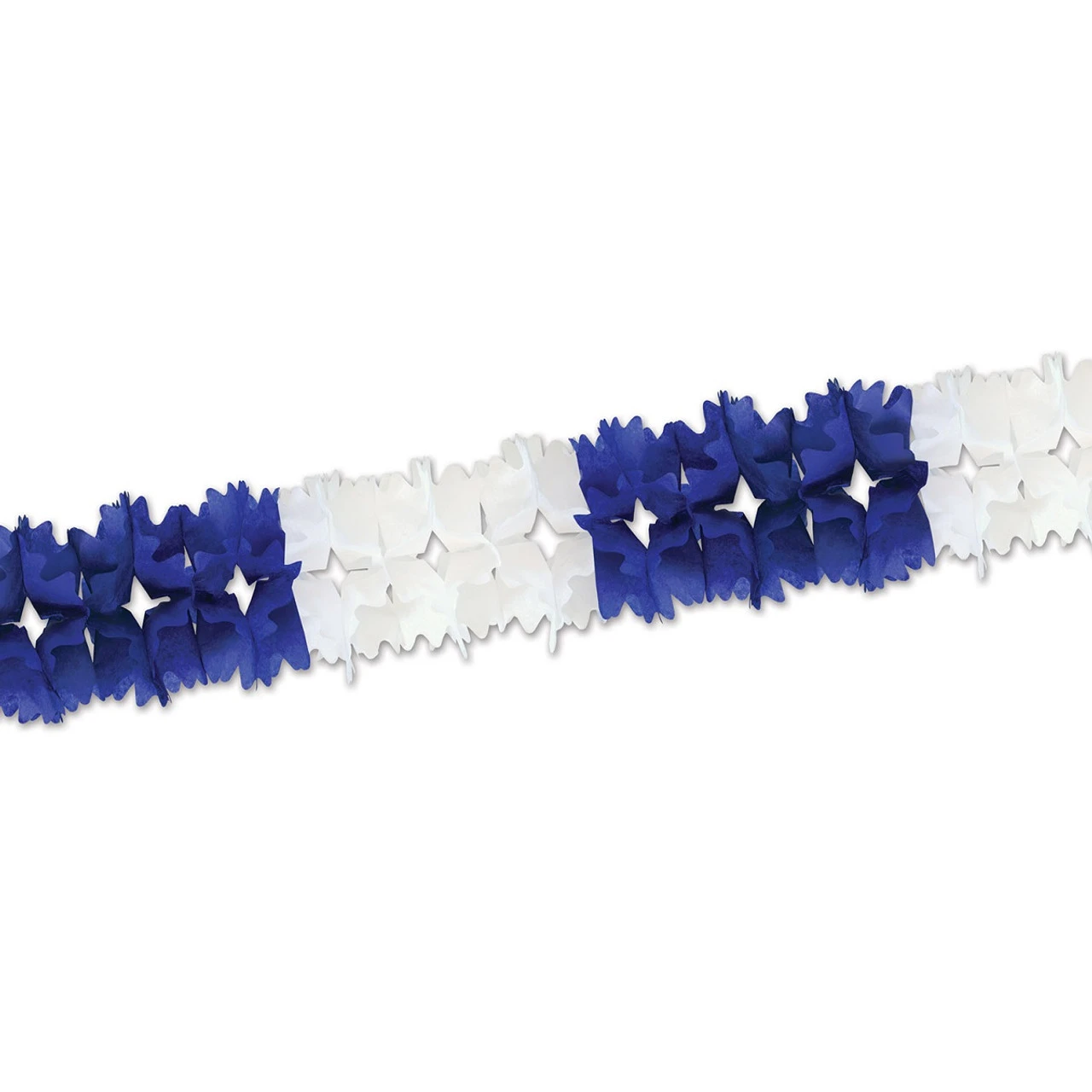 Club Pack Of 12 Bold Blue And White Festive Pageant Garland Decorations 14.5' 3 Club Pack Of 12 Bold Blue And White Festive Pageant Garland Decorations 14.5'