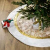 48" White And Gold Snowflake Christmas Tree Skirt -Optimal Christmas Shop l92555 t51561 18452.1688067720