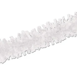 Club Pack Of 24 Bright White Festive Tissue Festooning Decorations 25'
