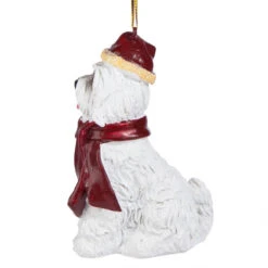 3.5" White Maltese Dog Christmas Ornament 11 3.5" White Maltese Dog Christmas Ornament -Optimal Christmas Shop maltese 5 18896.1667614957