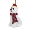 3.5" White Maltese Dog Christmas Ornament -Optimal Christmas Shop maltese 79725.1667614956