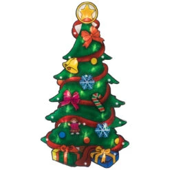 17.75" Lighted Christmas Tree With Presents Window Silhouette 7 17.75" Lighted Christmas Tree With Presents Window Silhouette -Optimal Christmas Shop mass20zg20plug 3 41732.1667570776