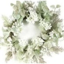 Green And White Hydrangea Glittered Berry Artificial Christmas Wreath - 24-Inch, Unlit 5 Green And White Hydrangea Glittered Berry Artificial Christmas Wreath - 24-Inch, Unlit -Optimal Christmas Shop melrose2056355 02 21339.1667662881