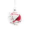 Set Of 8 White Glass Ball Christmas Ornaments With Cardinals 4.75" 2 Set Of 8 White Glass Ball Christmas Ornaments With Cardinals 4.75" -Optimal Christmas Shop melrose80806 ball 68159.1667527987