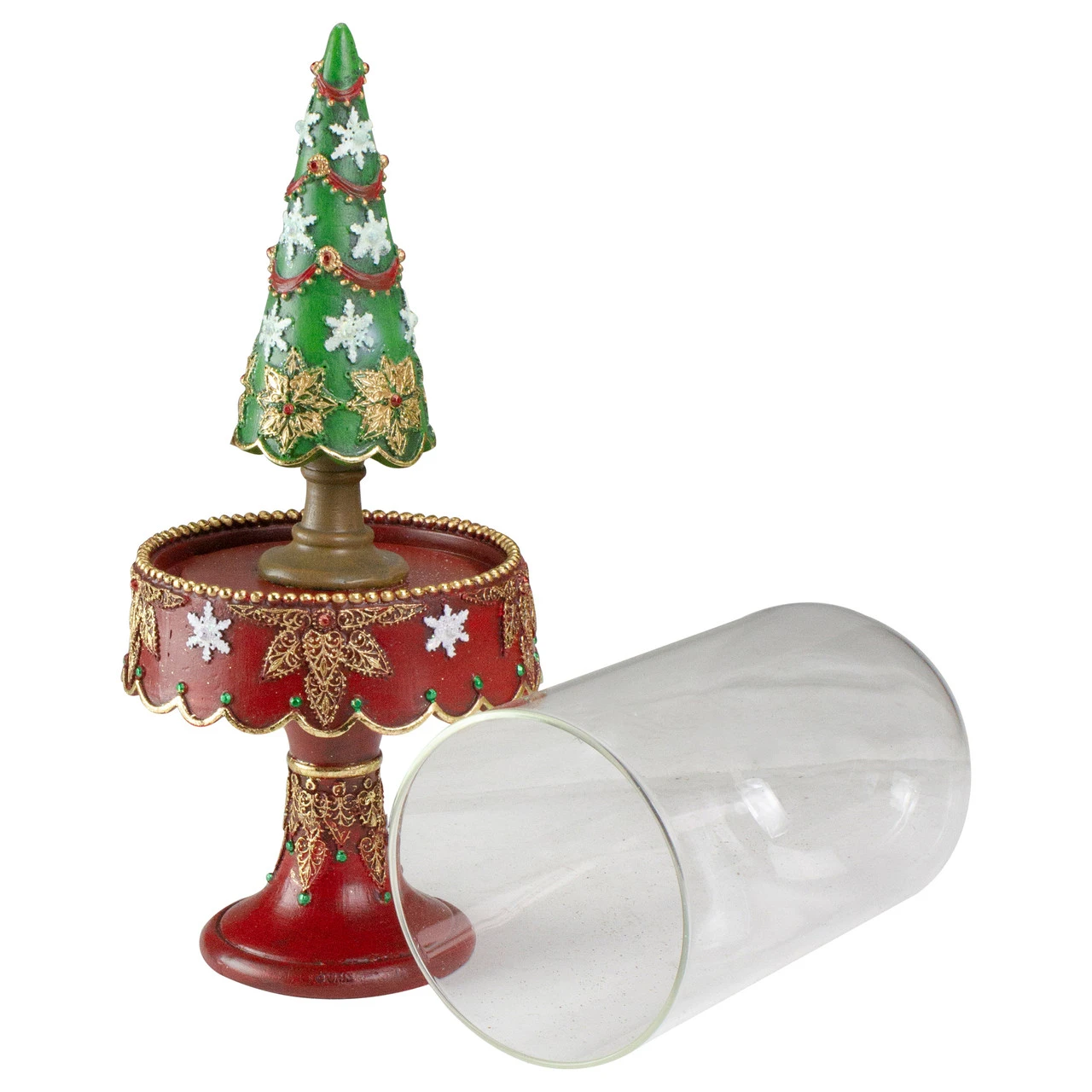 12" Brown And Green Domed Artificial Christmas Tree Tabletop Decor - Unlit 4 12" Brown And Green Domed Artificial Christmas Tree Tabletop Decor - Unlit - Image 2