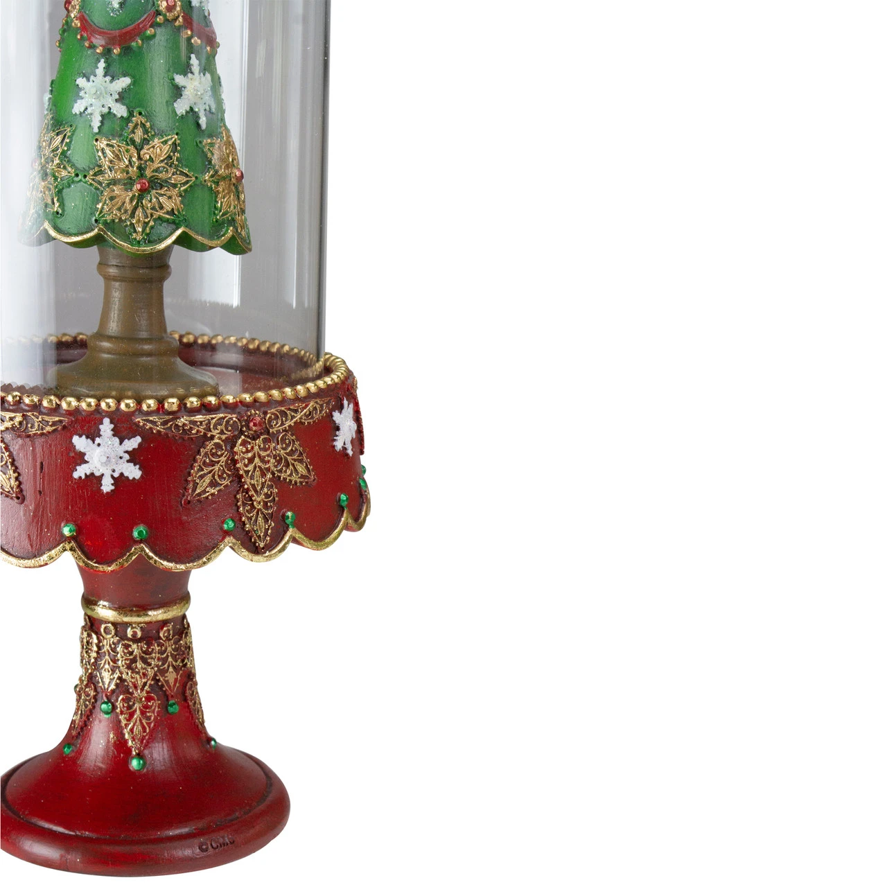 12" Brown And Green Domed Artificial Christmas Tree Tabletop Decor - Unlit 6 12" Brown And Green Domed Artificial Christmas Tree Tabletop Decor - Unlit - Image 4