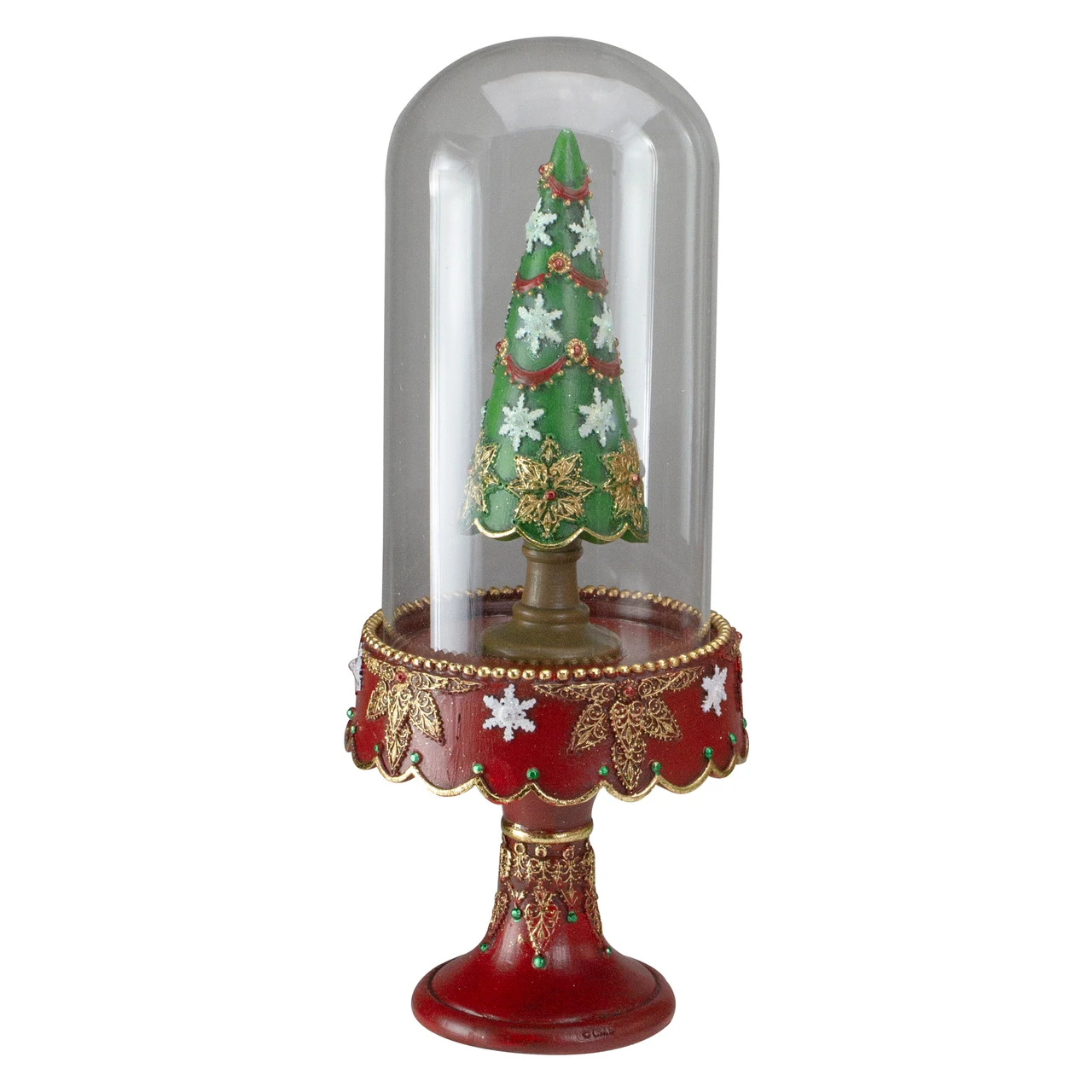 12" Brown And Green Domed Artificial Christmas Tree Tabletop Decor - Unlit 3 12" Brown And Green Domed Artificial Christmas Tree Tabletop Decor - Unlit