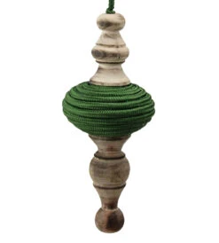 2ct Green And Beige Christmas Finial Drop Ornaments 9" -Optimal Christmas Shop melrose 73699 03 34935.1667573379