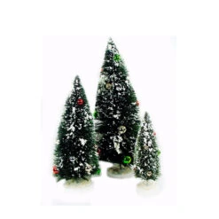 Set Of 3 Green And White Miniature Christmas Tree Flocked Tabletop Decor 18" 5 Set Of 3 Green And White Miniature Christmas Tree Flocked Tabletop Decor 18" -Optimal Christmas Shop midwest 052136 2 69705.1667663500