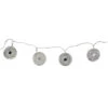 10 Battery Operated Silver Dream Catcher Disk Christmas Lights -68ft, Clear Wire -Optimal Christmas Shop midwest 116781 66634.1667536302