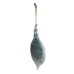 20" Silver And Green 'Merry Bright' Onion Christmas Wall Hanging Ornament -Optimal Christmas Shop midwest 139978 1201 77003.1667530527