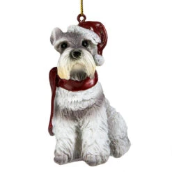3.5" Gray Mini Schnauzer Dog Christmas Ornament -Optimal Christmas Shop minis 2 36740.1667614656