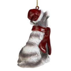 3.5" Gray Mini Schnauzer Dog Christmas Ornament -Optimal Christmas Shop minis 5 90042.1667614657