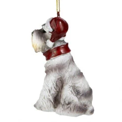 3.5" Gray Mini Schnauzer Dog Christmas Ornament -Optimal Christmas Shop minis 6 03689.1667614657