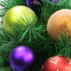 24" Pre-Decorated Multi-Color Ornament Long Needle Pine Artificial Christmas Teardrop Swag - Unlit -Optimal Christmas Shop nd9ybmlpcdknbzervkeamrqrmz9xixti 76028.1667663110