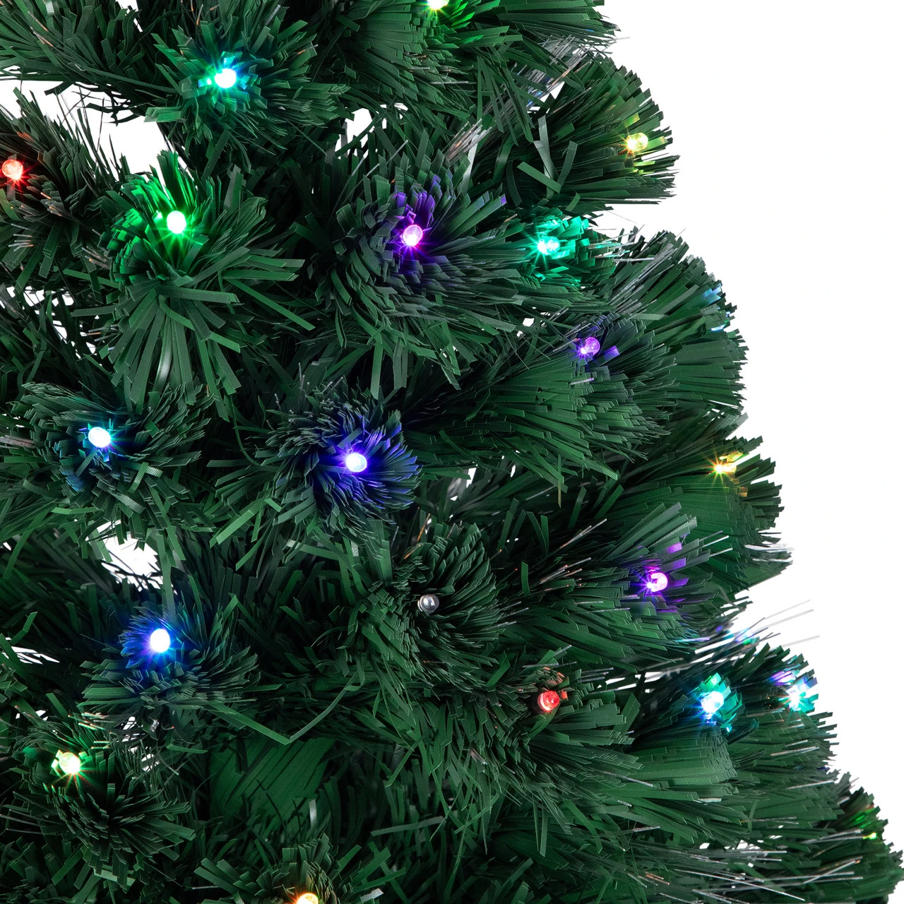 4' Pre-Lit LED Fiber Optic Artificial Christmas Tree With Color Changing Stars 5 4' Pre-Lit LED Fiber Optic Artificial Christmas Tree With Color Changing Stars - Image 3