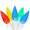 70ct Multi-Color Faceted LED C6 Christmas Light Set - 24.25ft White Wire -Optimal Christmas Shop nl02583201 21214.1682357450
