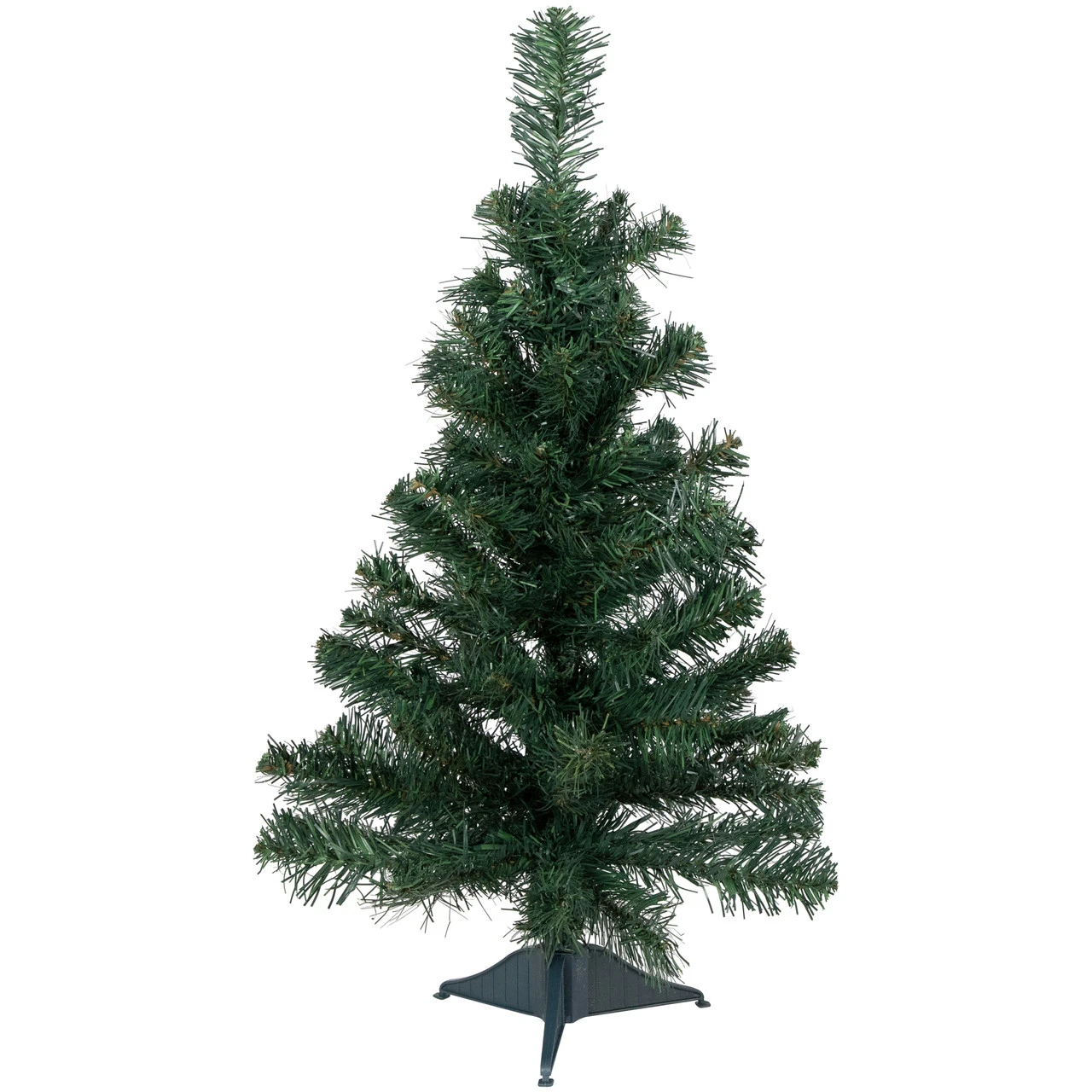 24" Traditional Green Pine Artificial Christmas Tree, Unlit 3 24" Traditional Green Pine Artificial Christmas Tree, Unlit