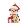 4.5" Puppy Present With Santa Hat Christmas Ornament -Optimal Christmas Shop nophoto 31419.1684253464