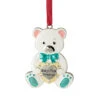 3" Pastel Silver Plated Bear Baby's First Christmas Ornament With European Crystals -Optimal Christmas Shop northlight hd92867 updated 42200.1688037550