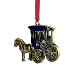 3.25" U.S. Mail Parcel Horse And Buggy Christmas Ornament With European Crystals -Optimal Christmas Shop northlight hd92870 4 40567.1688037919