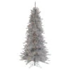 7.5' Pre-Lit Silver Tinsel Pine Slim Artificial Christmas Tree - Clear Lights -Optimal Christmas Shop northlight20gb91012 same20as20gb91014 1 21951.1667530426