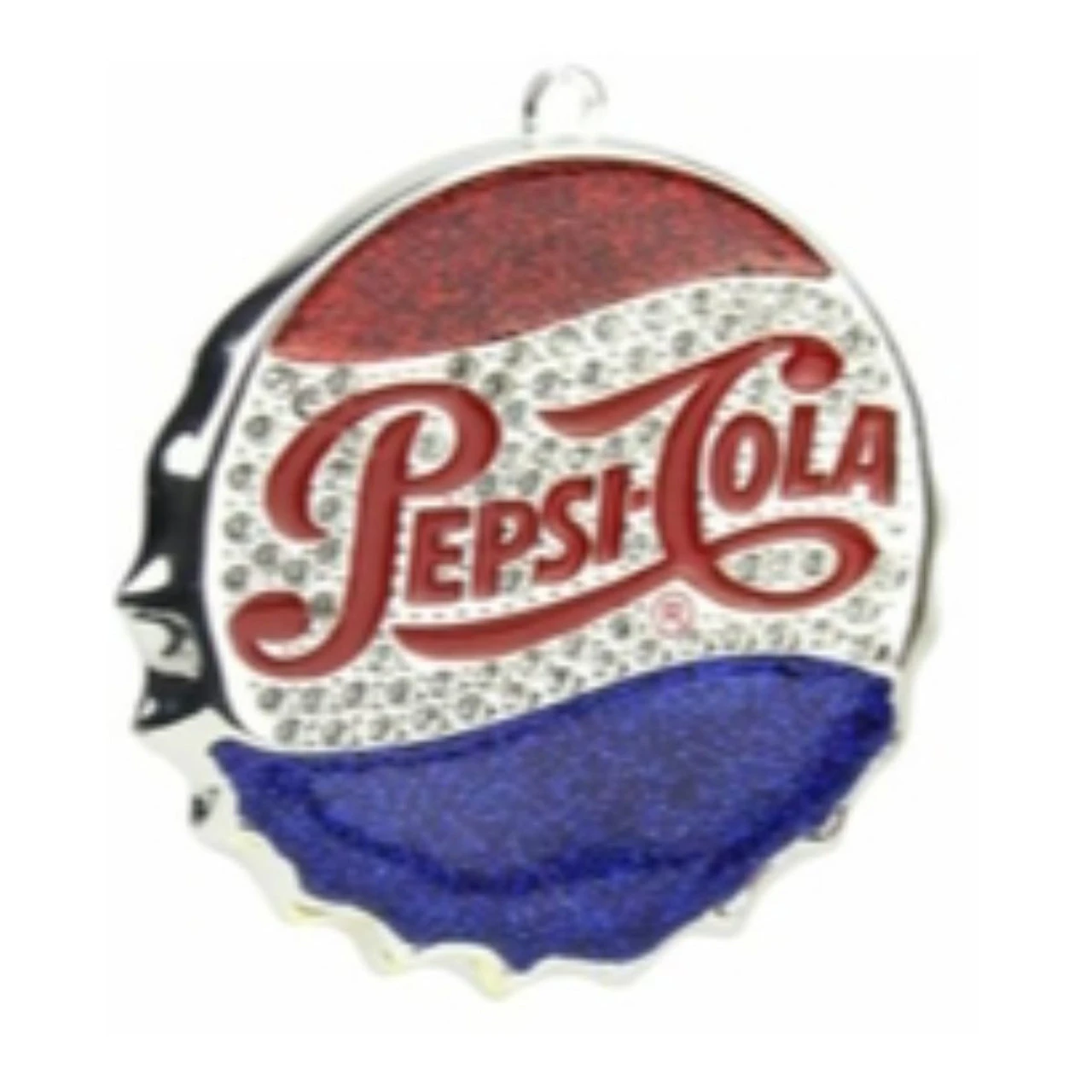 3" Blue And Red "PEPSI COLA" Bottle Cap Logo Christmas Ornament 5 3" Blue And Red "PEPSI COLA" Bottle Cap Logo Christmas Ornament - Image 3