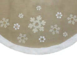 48-Inch Beige And White Snowflake Embroidered Christmas Tree Skirt 11 48-Inch Beige And White Snowflake Embroidered Christmas Tree Skirt -Optimal Christmas Shop northlight20l88017 61270.1669835874