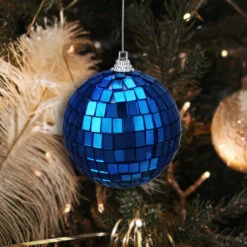 6ct Lavish Blue Mirrored Glass Disco Ball Christmas Ornaments 2.75" (70mm) 7 6ct Lavish Blue Mirrored Glass Disco Ball Christmas Ornaments 2.75" (70mm) -Optimal Christmas Shop northlight20lj34027 15463.1667534107